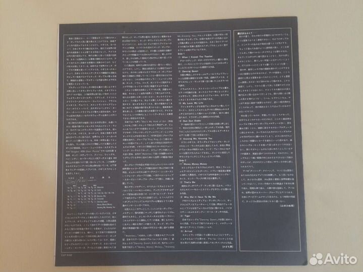 Виниловые пластинка abba/arrival