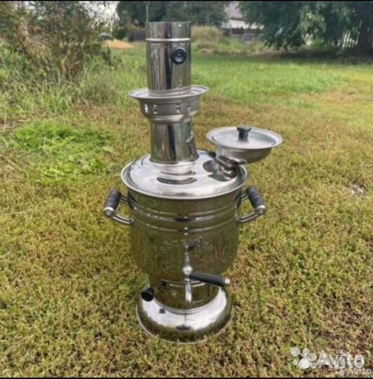 Самовар на дровах новый