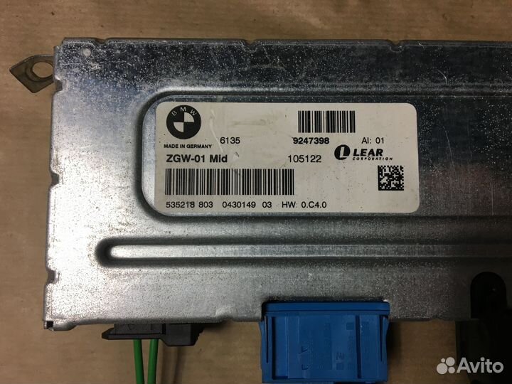 Блок ZGW 01 BMW 5 Серии F10 F11