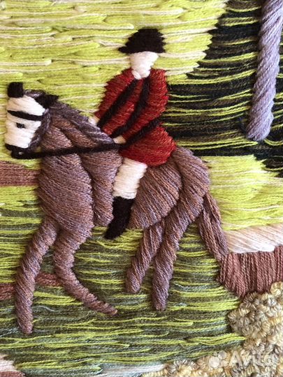 Коврик домотканный ручная вышивка