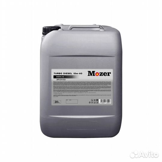 Моторное масло mozer turbo diesel 15W-40 20л