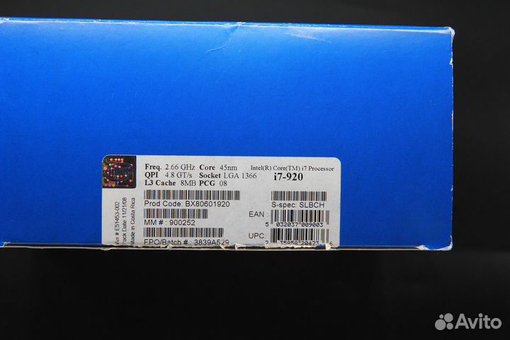 Процессор intel core i7-920 box