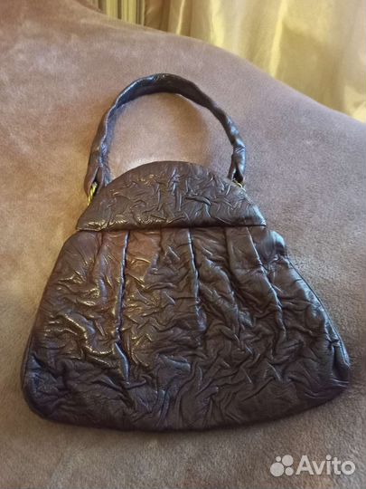 Сумка натуральная кожа винтаж