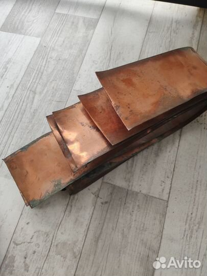 Медная пластина 100х100х1 мм, медная лента 100 мм