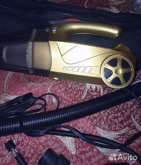 Автомобильный пылесос с компрессором