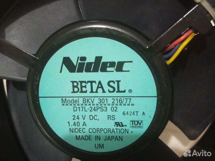 Вентилятор 24в, 35Вт, 170мм диаметр, Япония