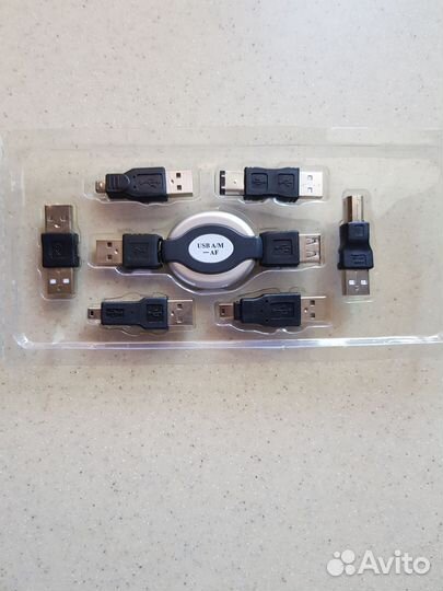 Набор USB 6 переходников и удлинитель