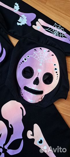 Карнавальный костюм скелета для девочки