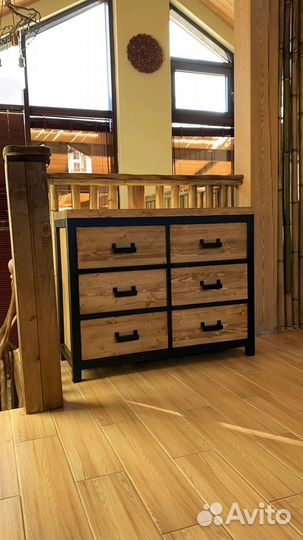 Комод в стиле лофт 
