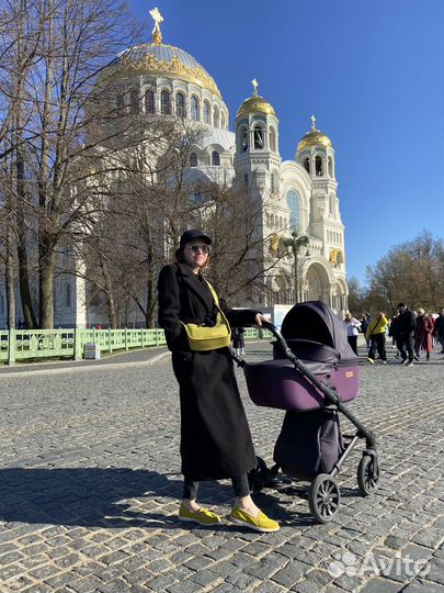 Коляска anex e type 2 в 1 сиреневая