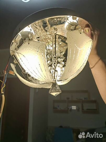 Люстра потолочная бу