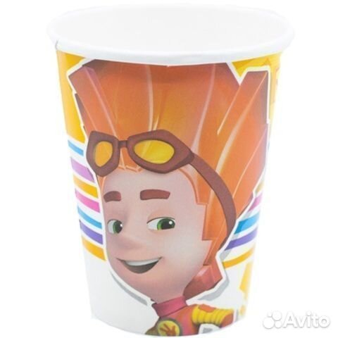 Стаканы для праздника Фиксики Файер, 8 шт