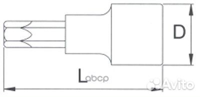 Головка торцевая с вставкой torx 1/4 T20 h2t20