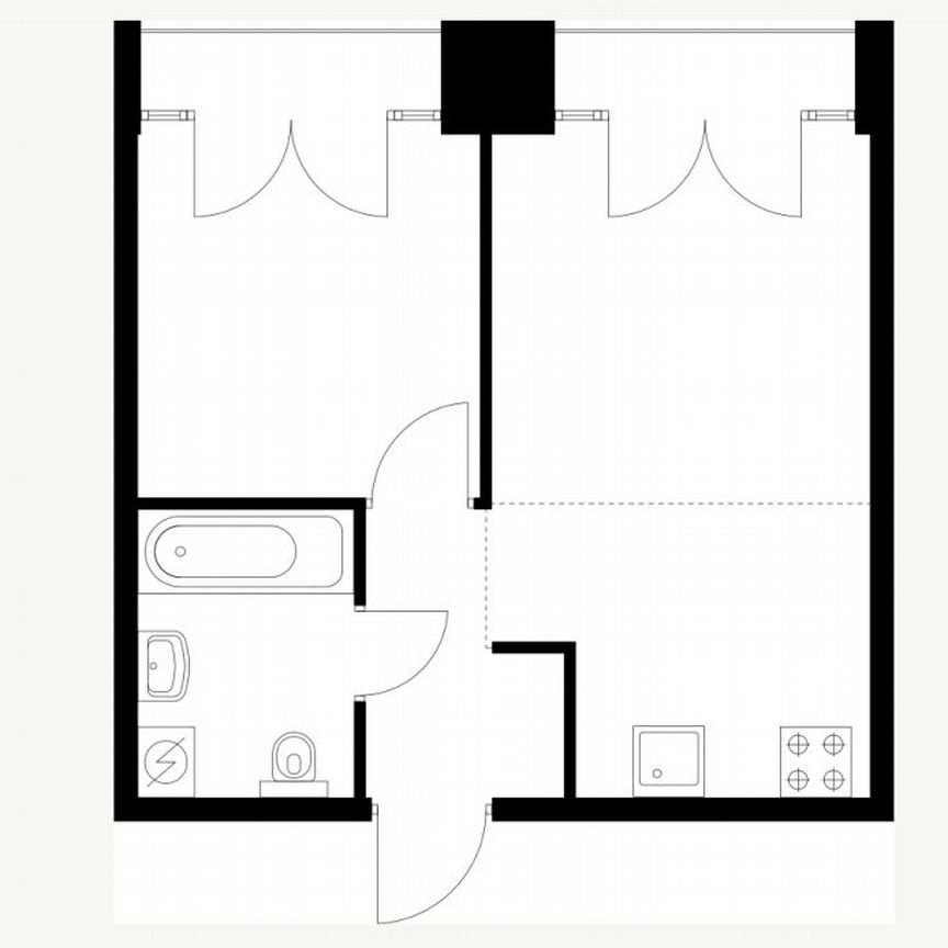 1-к. квартира, 33,8 м², 8/9 эт.