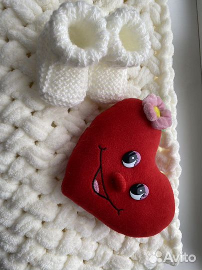 Плед детский плюшевый