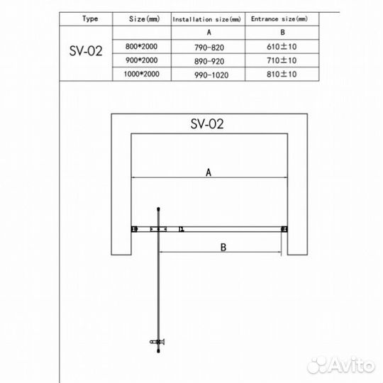 Душевая дверь RGW Stilvoll SV-02 90 см
