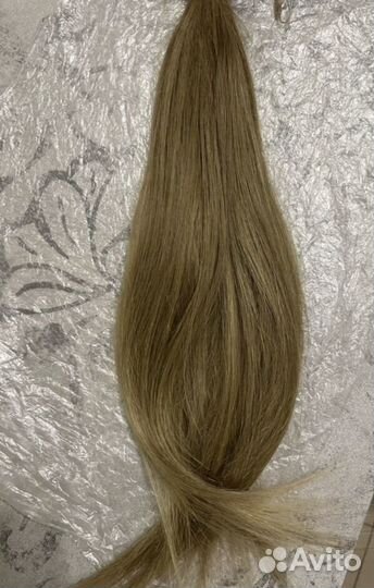 Волосы для наращивания 40 см блонд