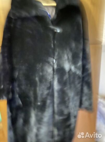 Шуба цигейковая новая, черна
