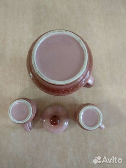 Заварочный чайник/кофейник+2 чашки