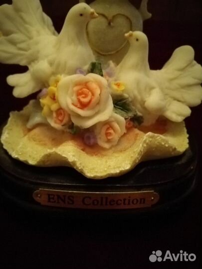 Шкатулка для колец, свадебные голубки