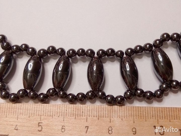 Колье гематит