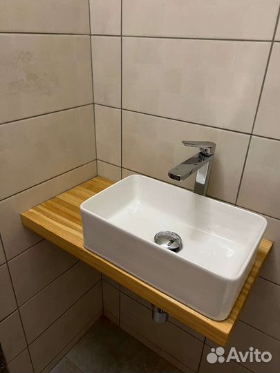 Полка под раковину в ванной столешница тумба