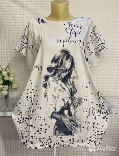 Футболка 48р до 54р