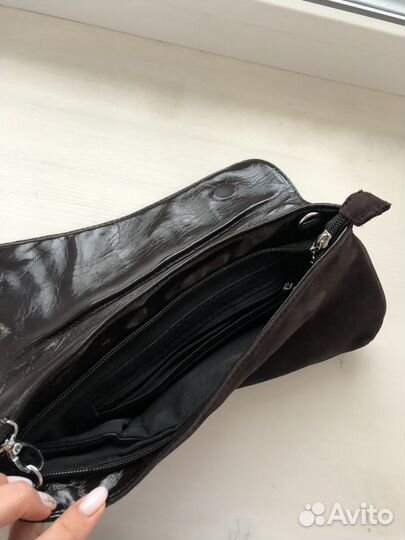 Сумка из натуральной замши