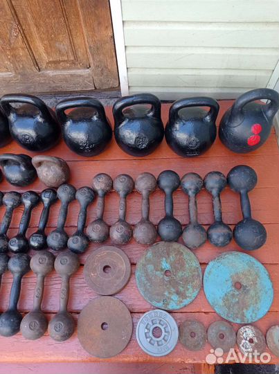 Гири, гантели, блины