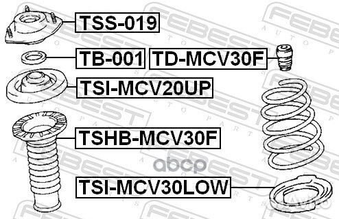 Отбойник переднего амортизатора tdmcv30F Febest