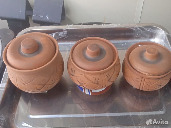 Керамические горшки для запекания новые