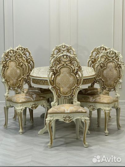 Стол Лапка и стулья Силик