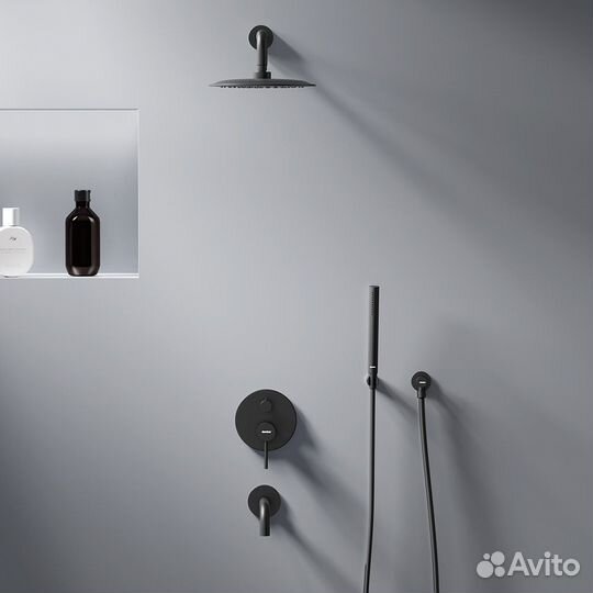 Душ. система с изливом черный Scandinavian 936510