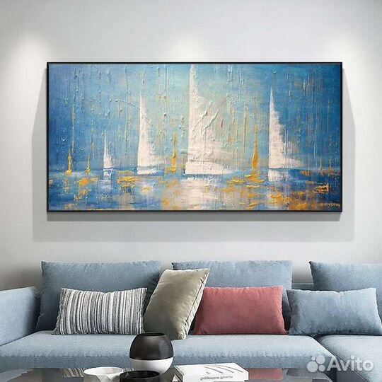 Картина маслом Яхты