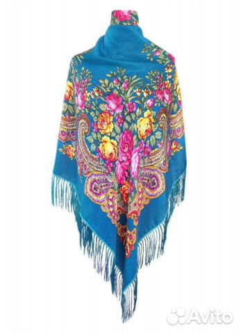 Платок в русском стиле 120 /120 см