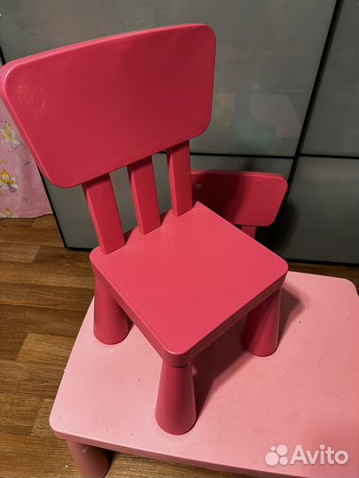 Стол и 2 стула икея детские