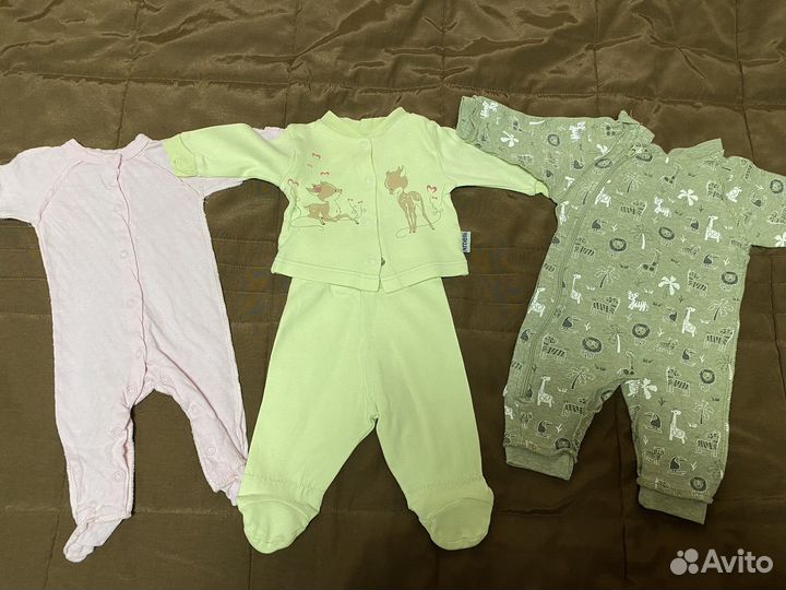 Вещи пакетом для новорожденной девочки 50 р до 68