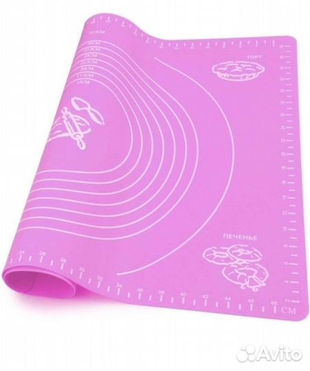 Силиконовый коврик для выпечки и тесто