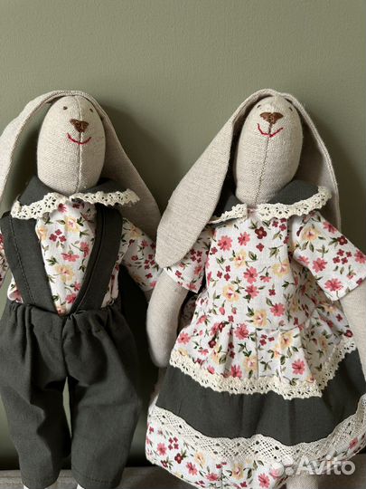 Зайчики ручной работы