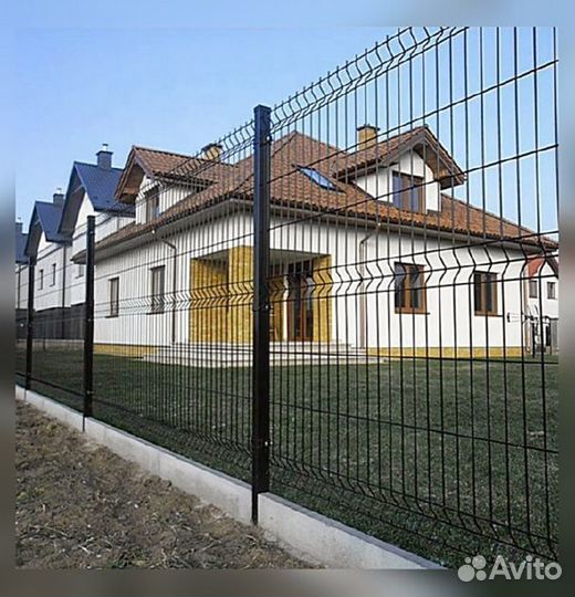 Забор сетка 3д