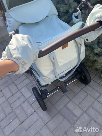 Коляска 2 в1 Люксмам 555 W (нежная мята )