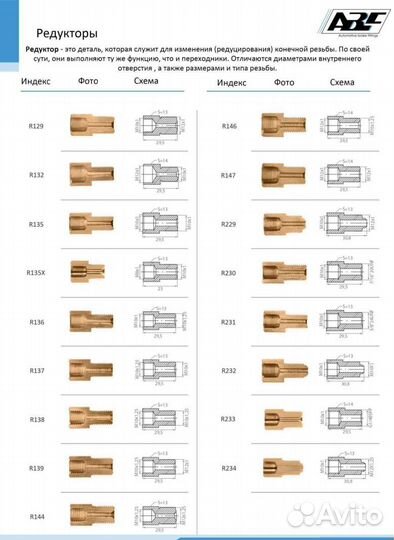 Переходник-редуктор для тормозных трубок