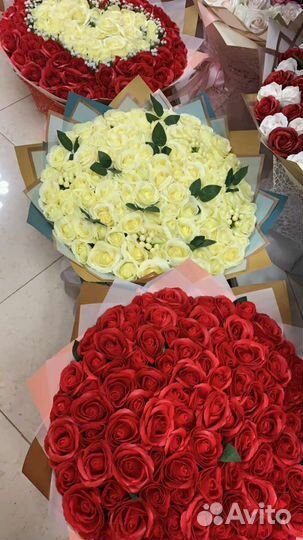 Розы из мыла