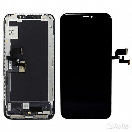 Дисплей для iPhone X + тачскрин черный с рамкой