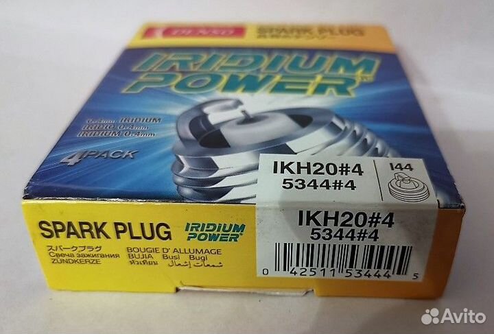 Denso IKH20 5344 iridium 4шт. Оригинал из США