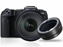 Canon EOS RP kit RF 24-105 F4-7.1 IS STM +адаптор