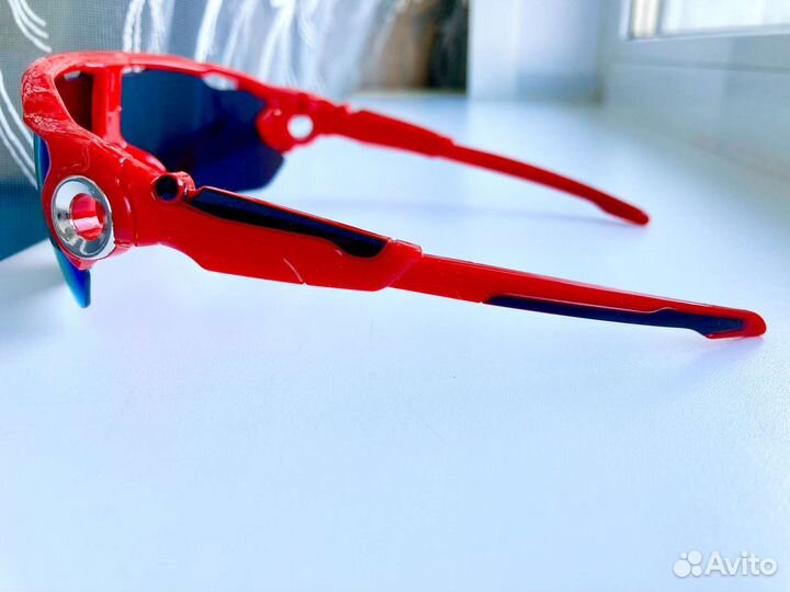 Велосипедные очки солнцезащитные красные