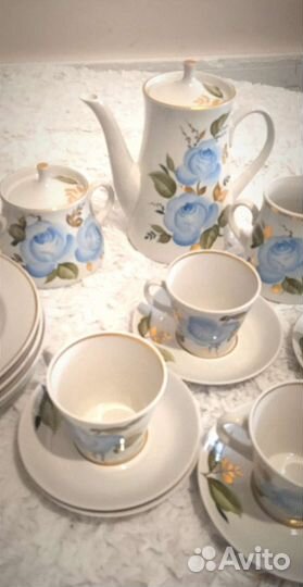 Сервиз кофейный винтаж 5 чашек