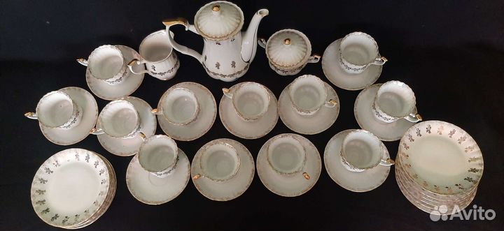 Сервиз чайно-кофейный на 12 персон, Польша