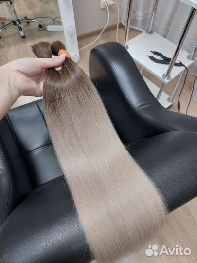 Волосы для наращивания 70 см блонд